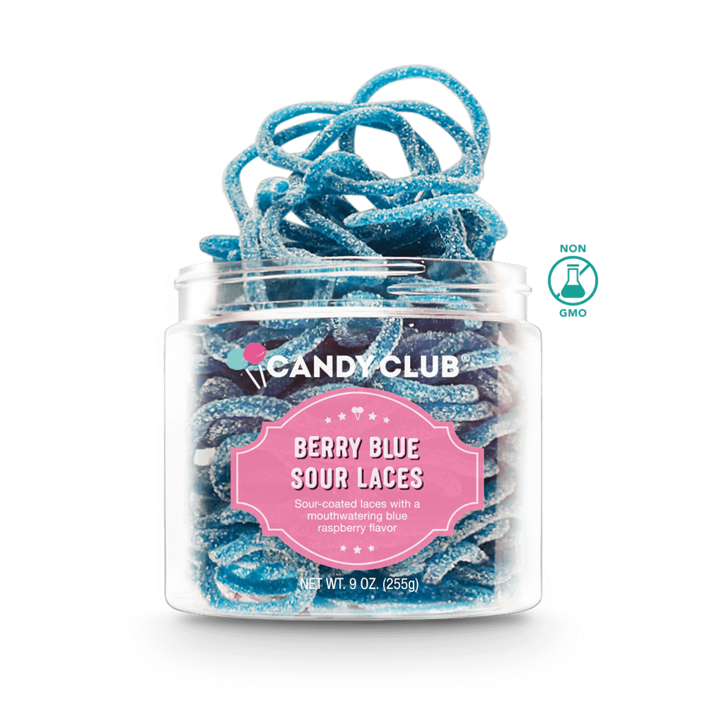 Berry Blue Sour Laces - Candy Club