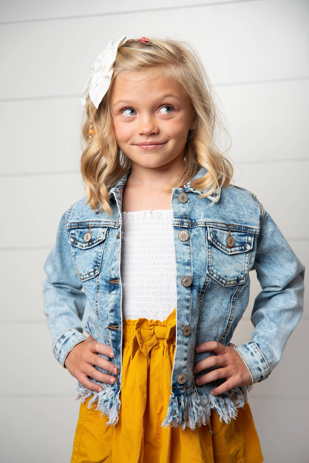 KIDS - Faded Fringe Jacket - Kids
