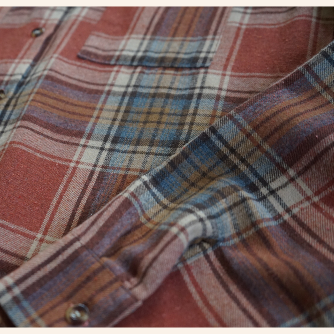 KIDS - Rust Flannel Top - Baby/Toddler/Kids