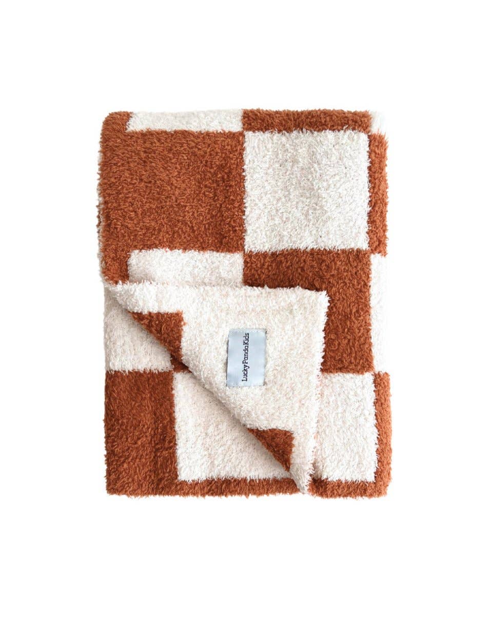 KIDS - Copper Checkered Blanket