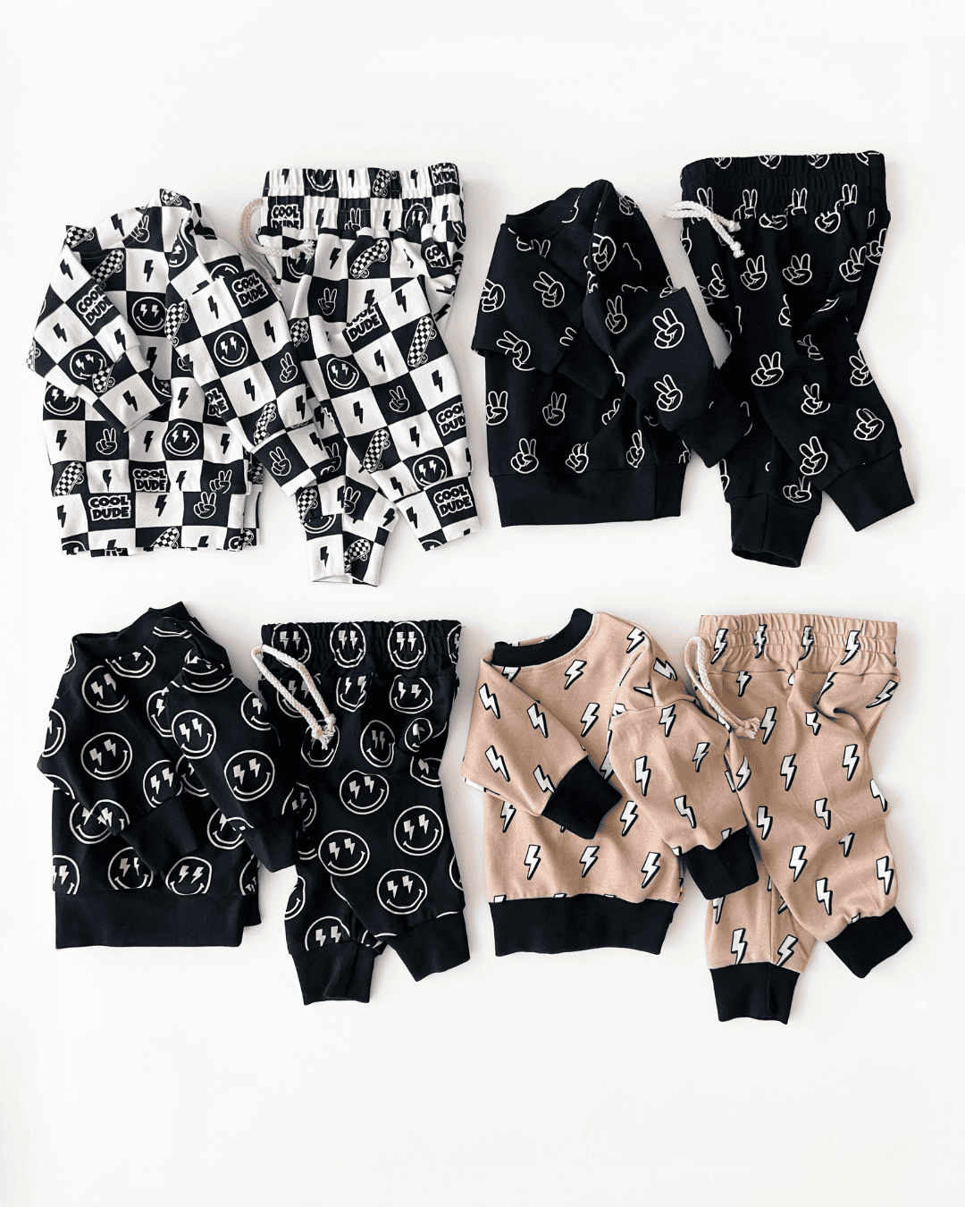 KIDS - Lightning Bolt Jogger Set - Baby/Toddler/Kids