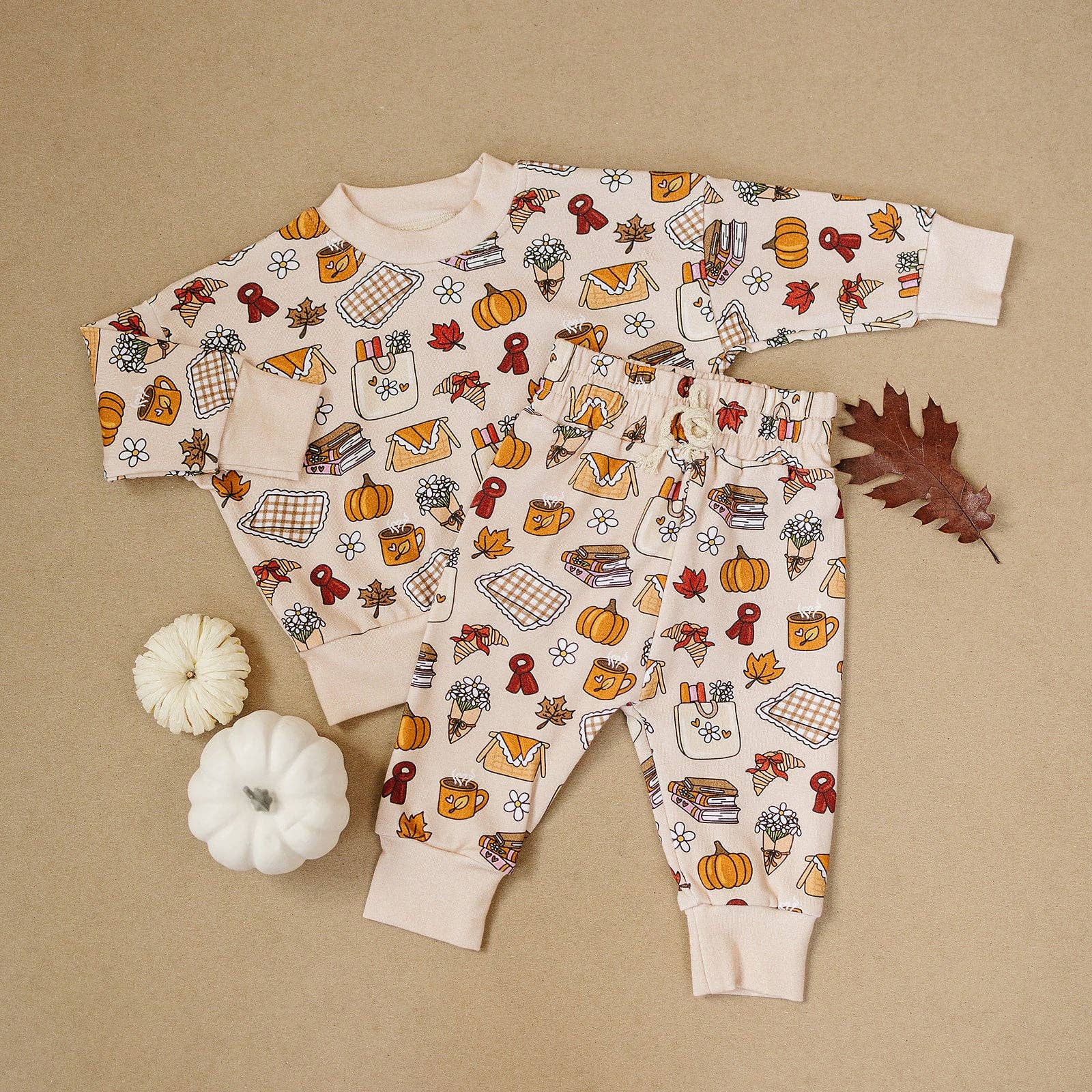 KIDS - Fall Picnic Jogger Set - Baby/Toddler