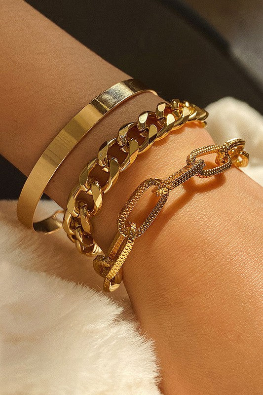 Maren Stacking Chain Bracelet - Gold