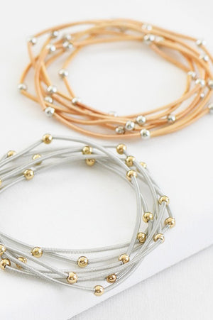 Mary Guitar String Bracelet - Gold