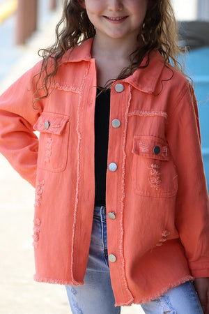 KIDS - Orange Denim Top - Baby