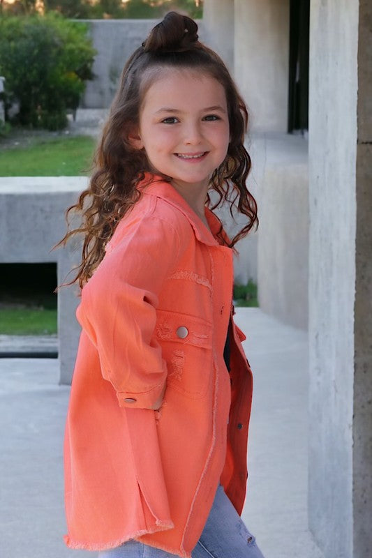 KIDS - Orange Denim Top - Baby