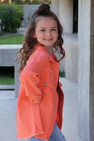 KIDS - Orange Denim Top - Baby