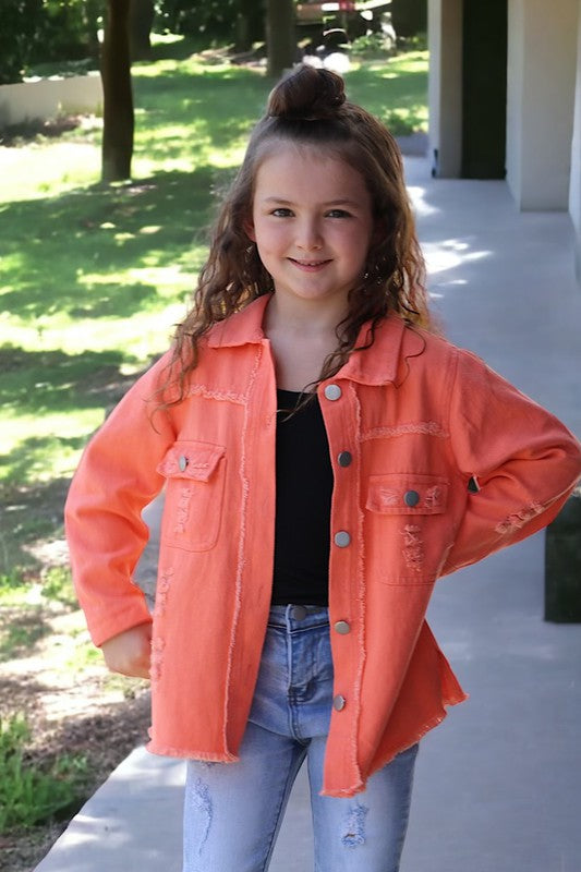 KIDS - Orange Denim Top - Baby