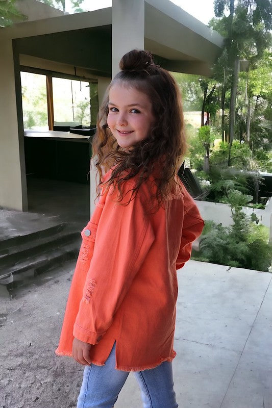 KIDS - Orange Denim Top - Baby