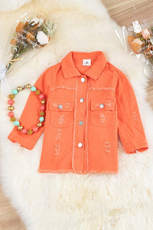 KIDS - Orange Denim Top - Baby