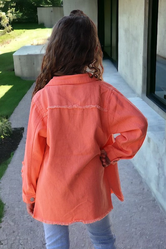 KIDS - Orange Denim Top - Baby