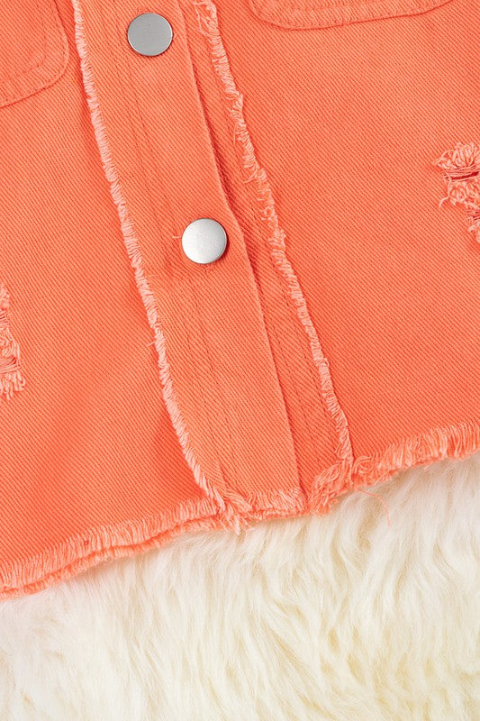 KIDS - Orange Denim Top - Baby