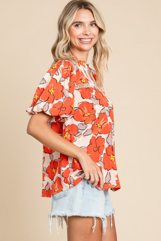 Be Bold Vibrant Floral Top