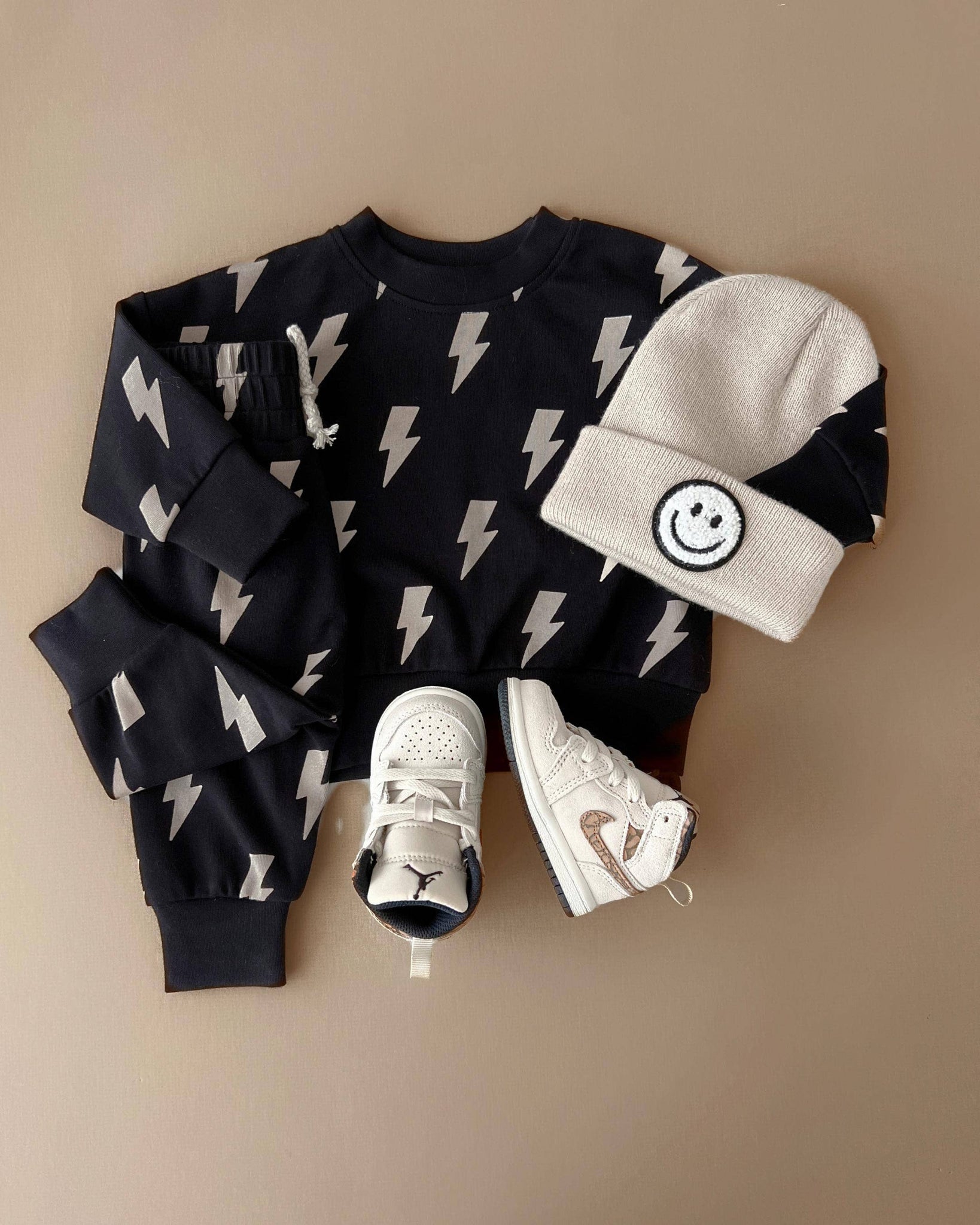 KIDS - Black Bolts Jogger Set - Baby/Toddler/Kids