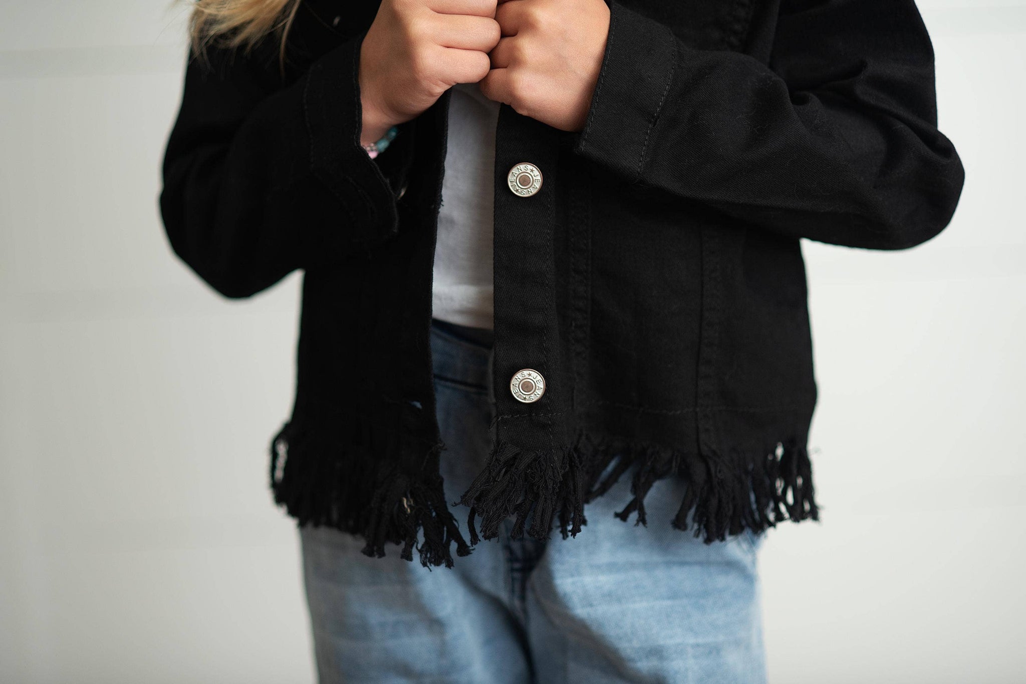 KIDS - Black Fringe Jacket - Kids
