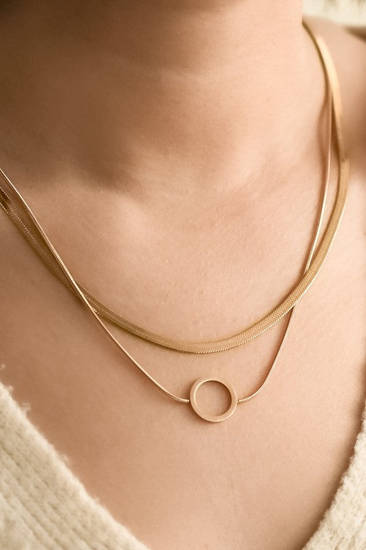Miracle 18K Layered Gold Necklace
