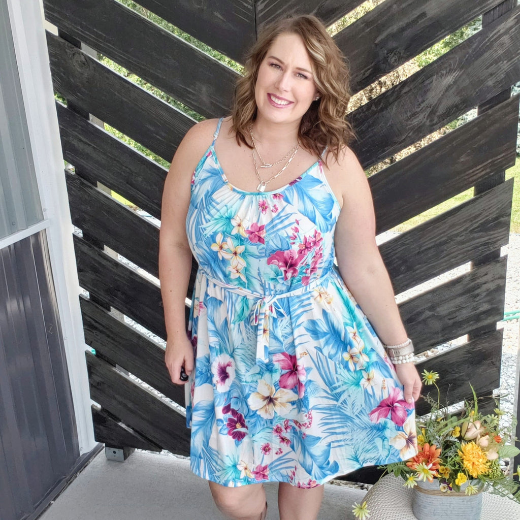 Petals In The Wind Floral Dress