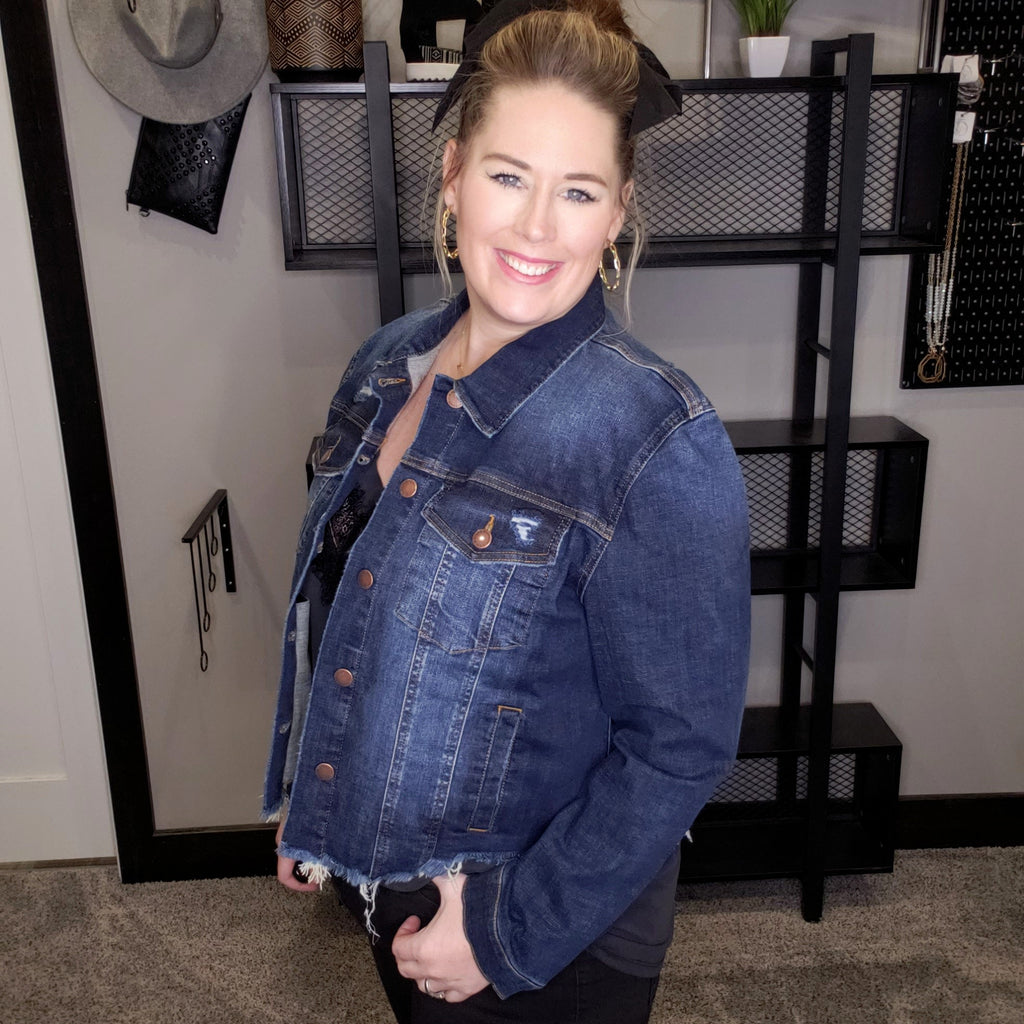 The Conrad Denim Jacket - Dark