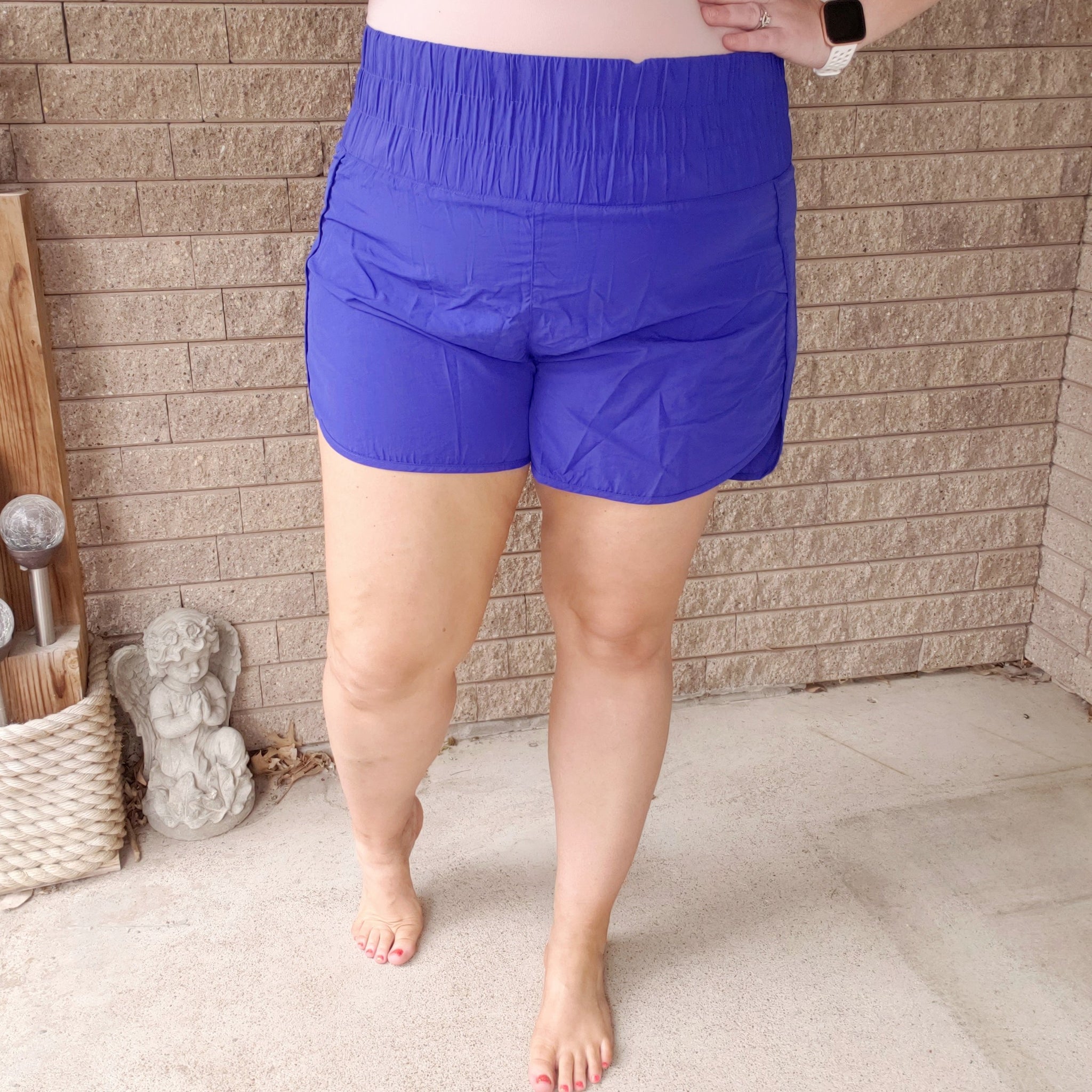 Looking Different Athletic Shorts - Bright Blue