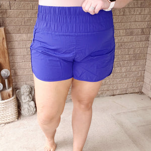 Looking Different Athletic Shorts - Bright Blue