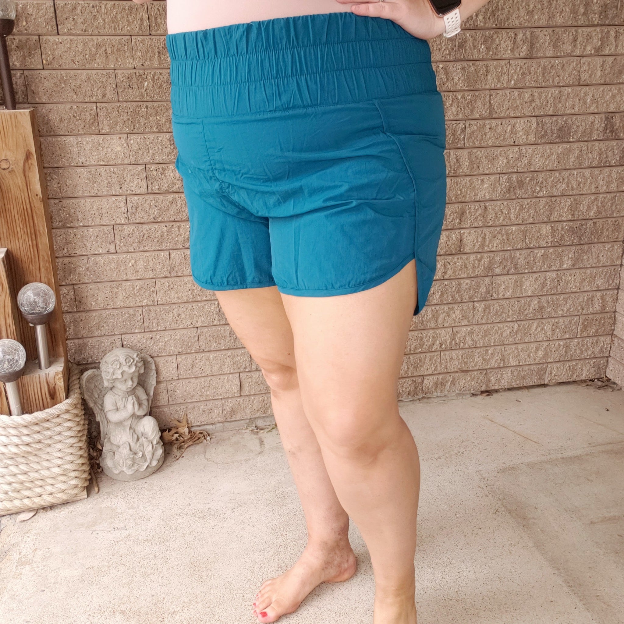 Looking Different Athletic Shorts - Teal