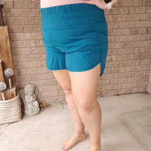 Looking Different Athletic Shorts - Teal