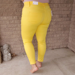 The Ricky Colored Denim Jeans - Yellow