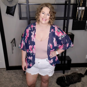 Bloom with Grace Floral Kimono