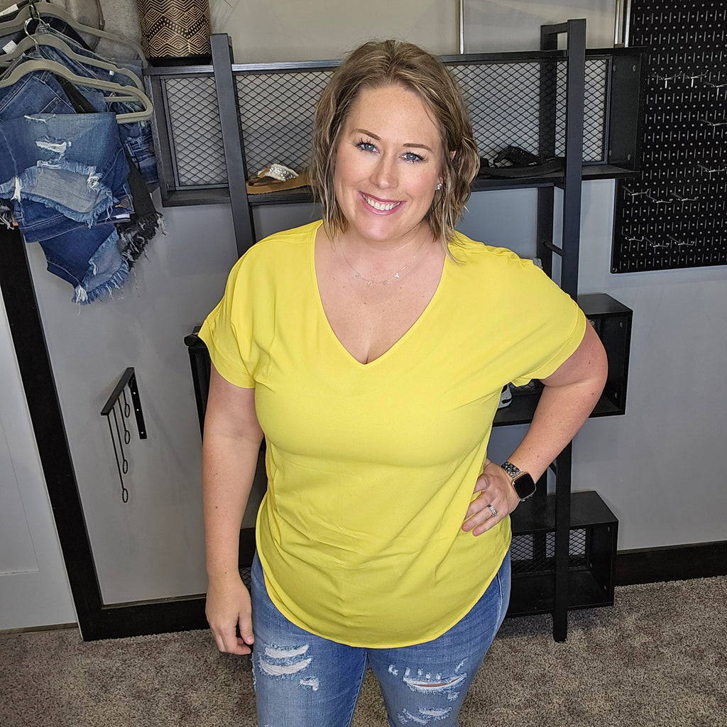 Let Me Adore You Basic Top - Yellow