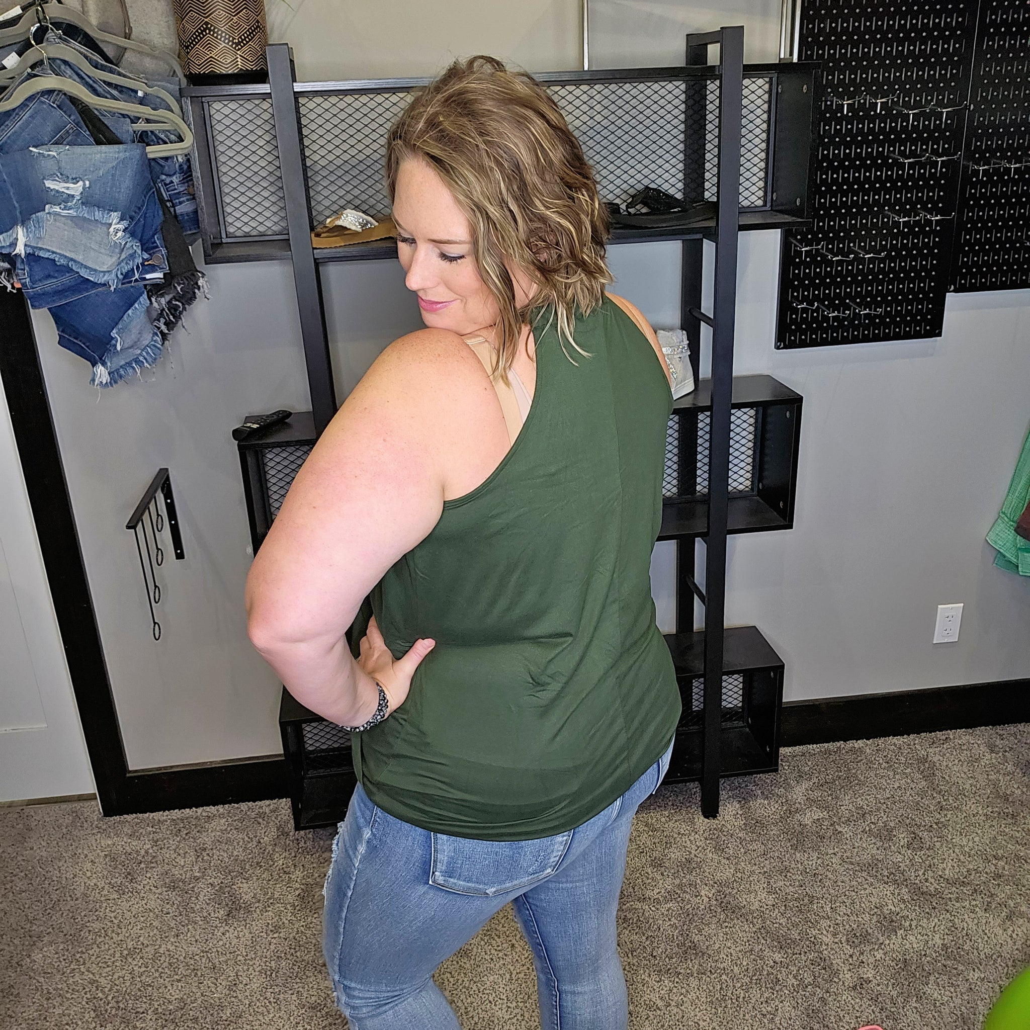 It's My Time Basic Tank - Army Green