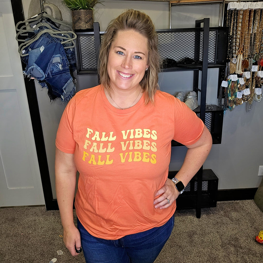 Fall Vibes Repeat Graphic Tee