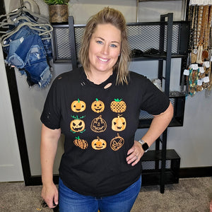 Pumpkin Patch Distressed Graphic Tee