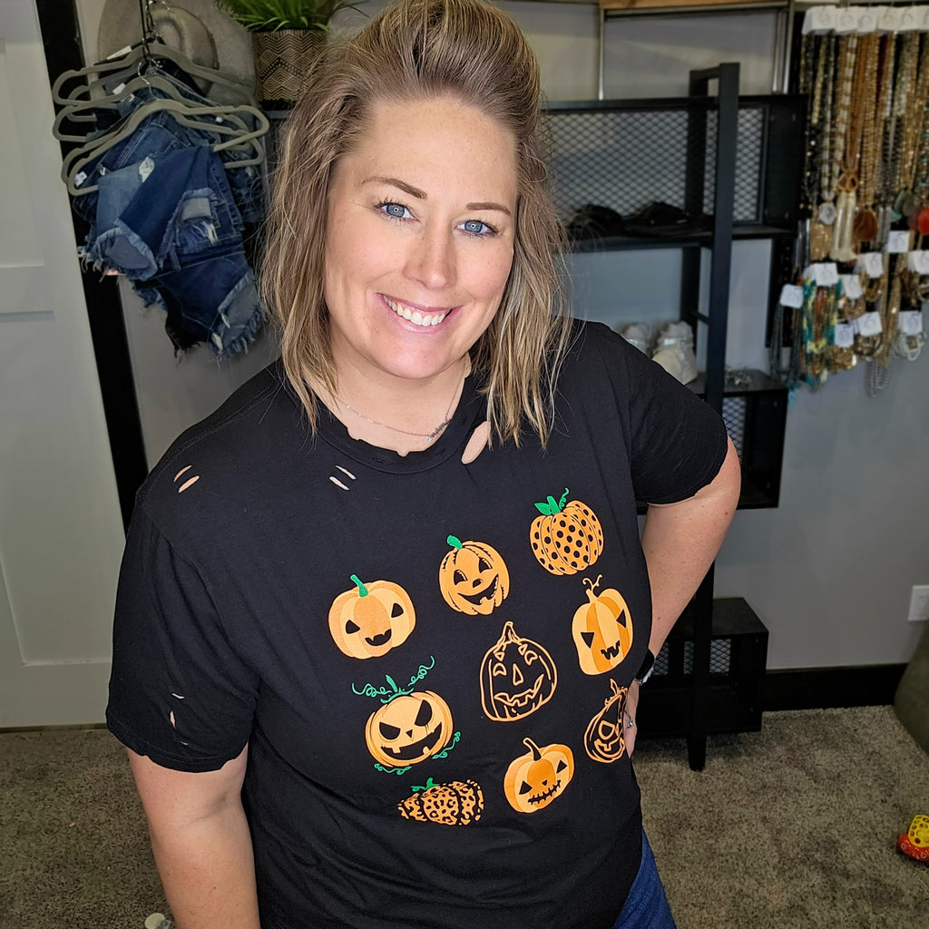 Pumpkin Patch Distressed Graphic Tee
