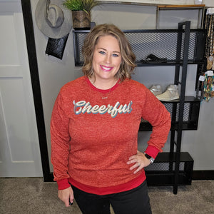 Cheerful Graphic Pullover Top