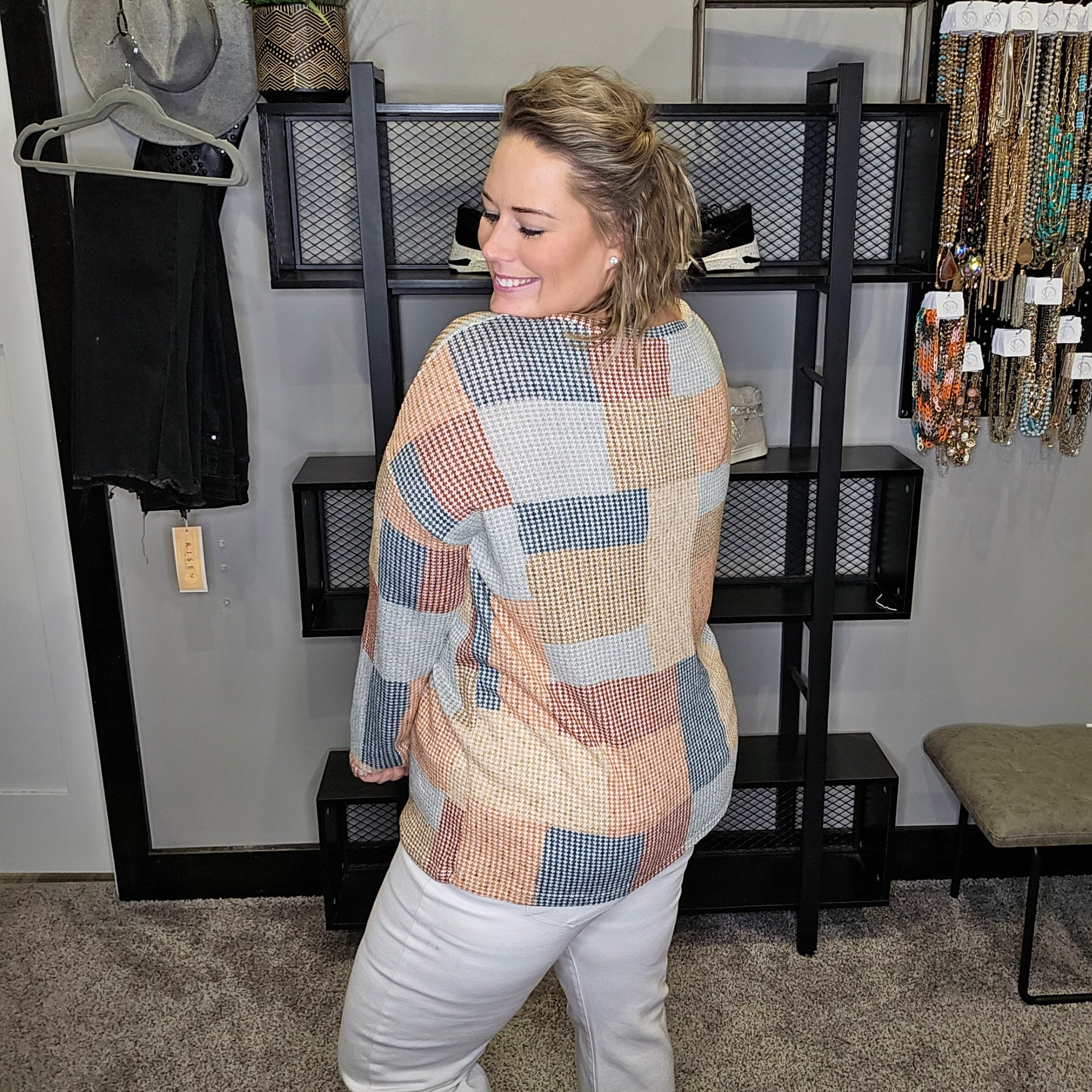 Make Today Great Vintage Knit Top