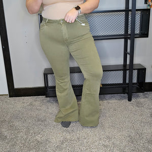 Keith Flare Jeans - Vervet - Green