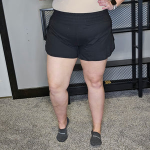 No Prep Black Athletic Shorts