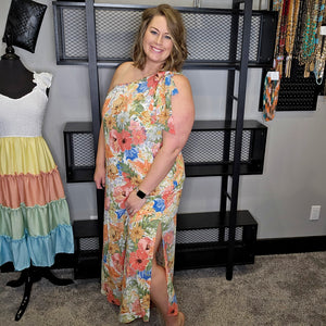 As Free As The Ocean Floral Dress