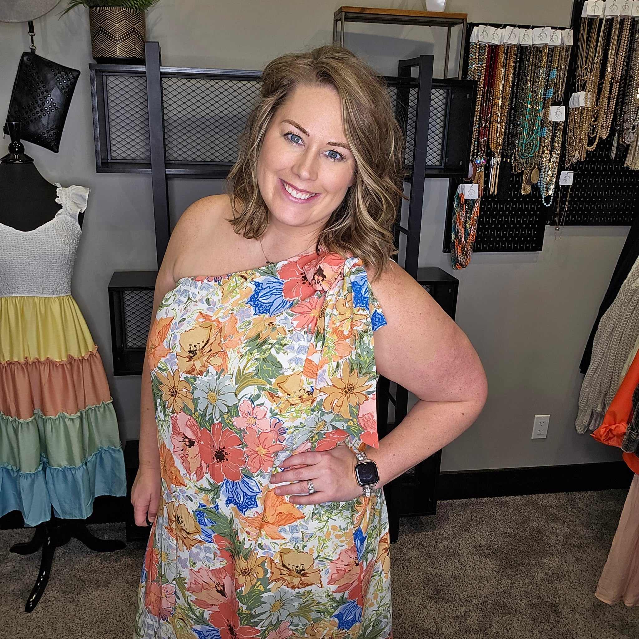 As Free As The Ocean Floral Dress
