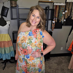 As Free As The Ocean Floral Dress