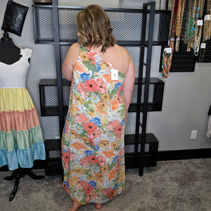As Free As The Ocean Floral Dress