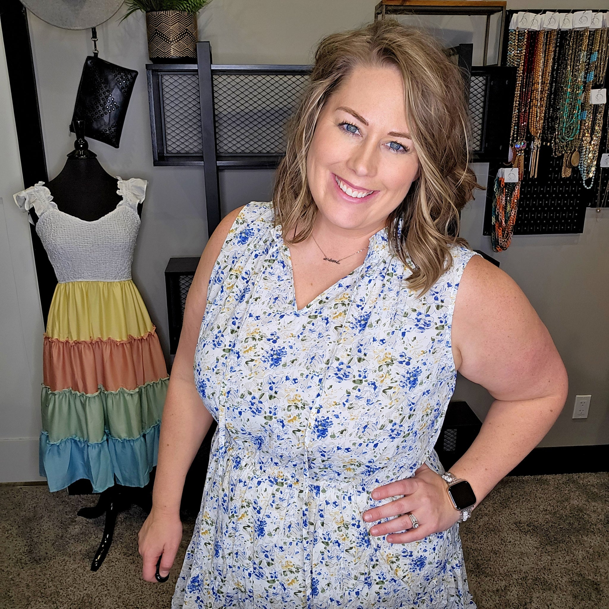 Sunny Skies Floral Dress