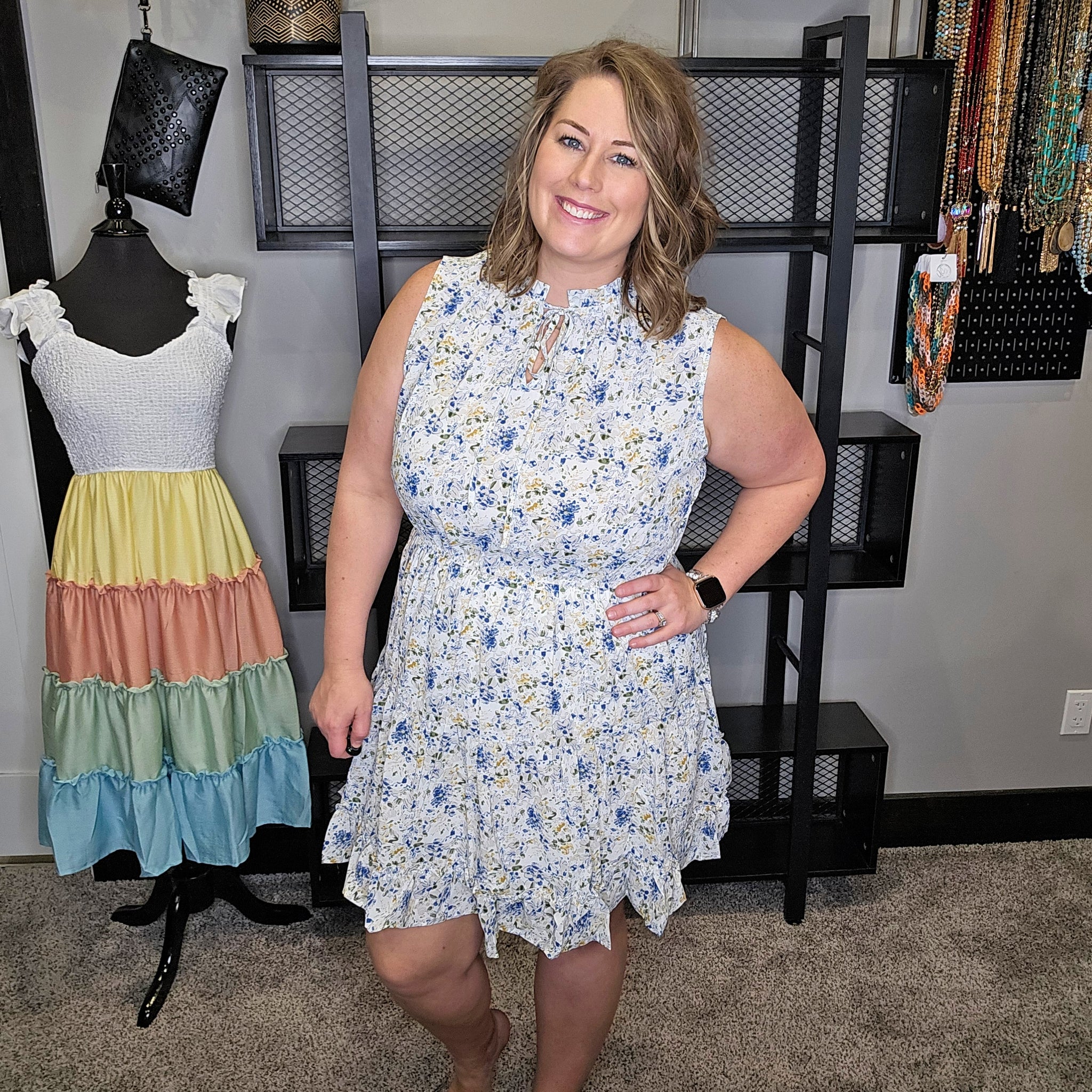 Sunny Skies Floral Dress