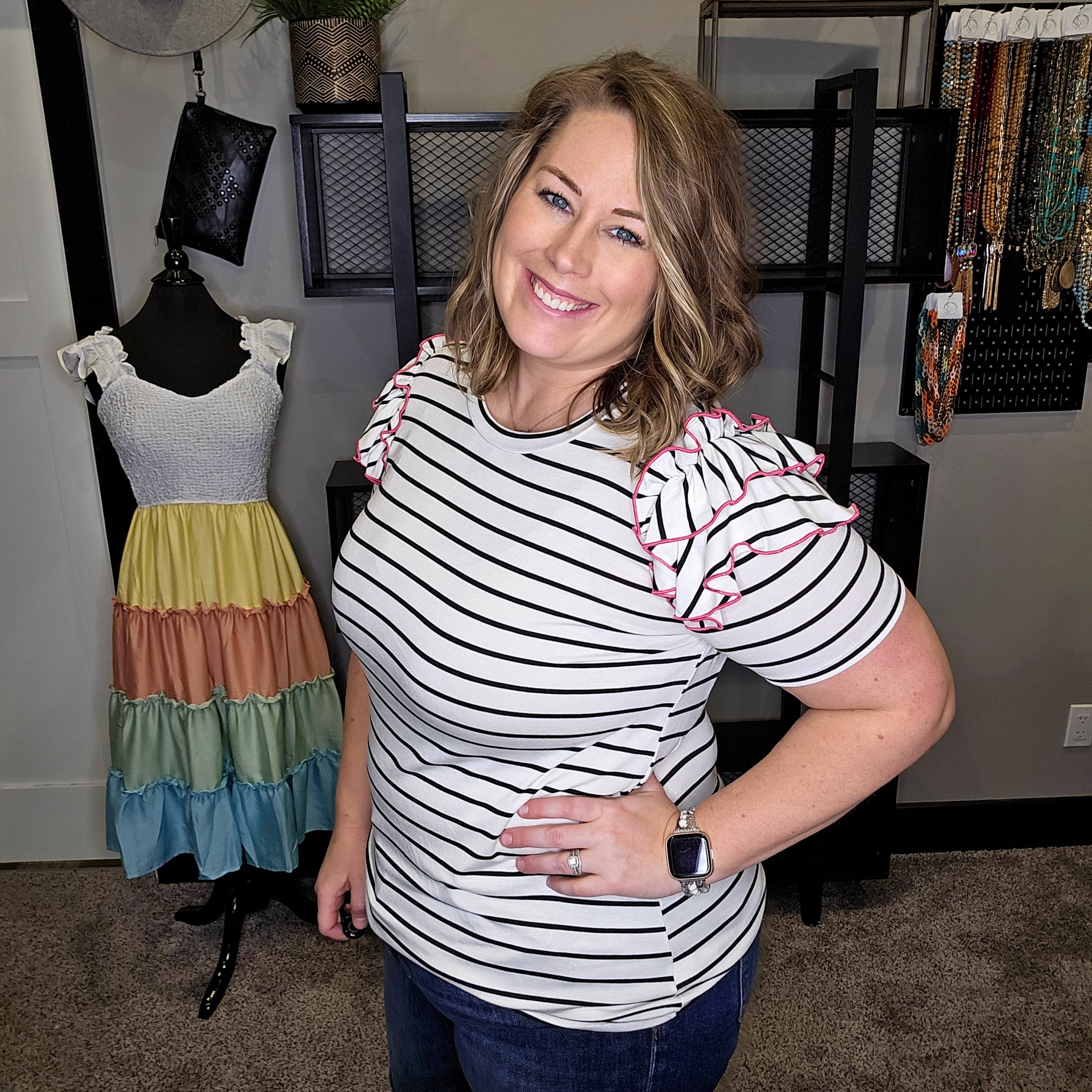 Make Your Choice Striped Top