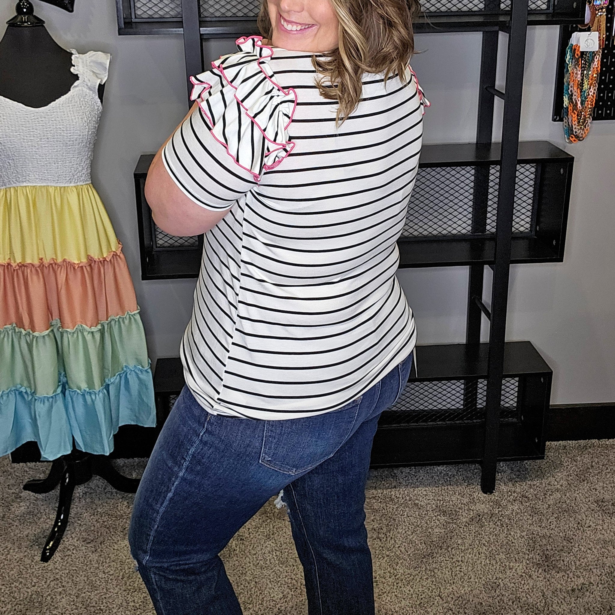 Make Your Choice Striped Top
