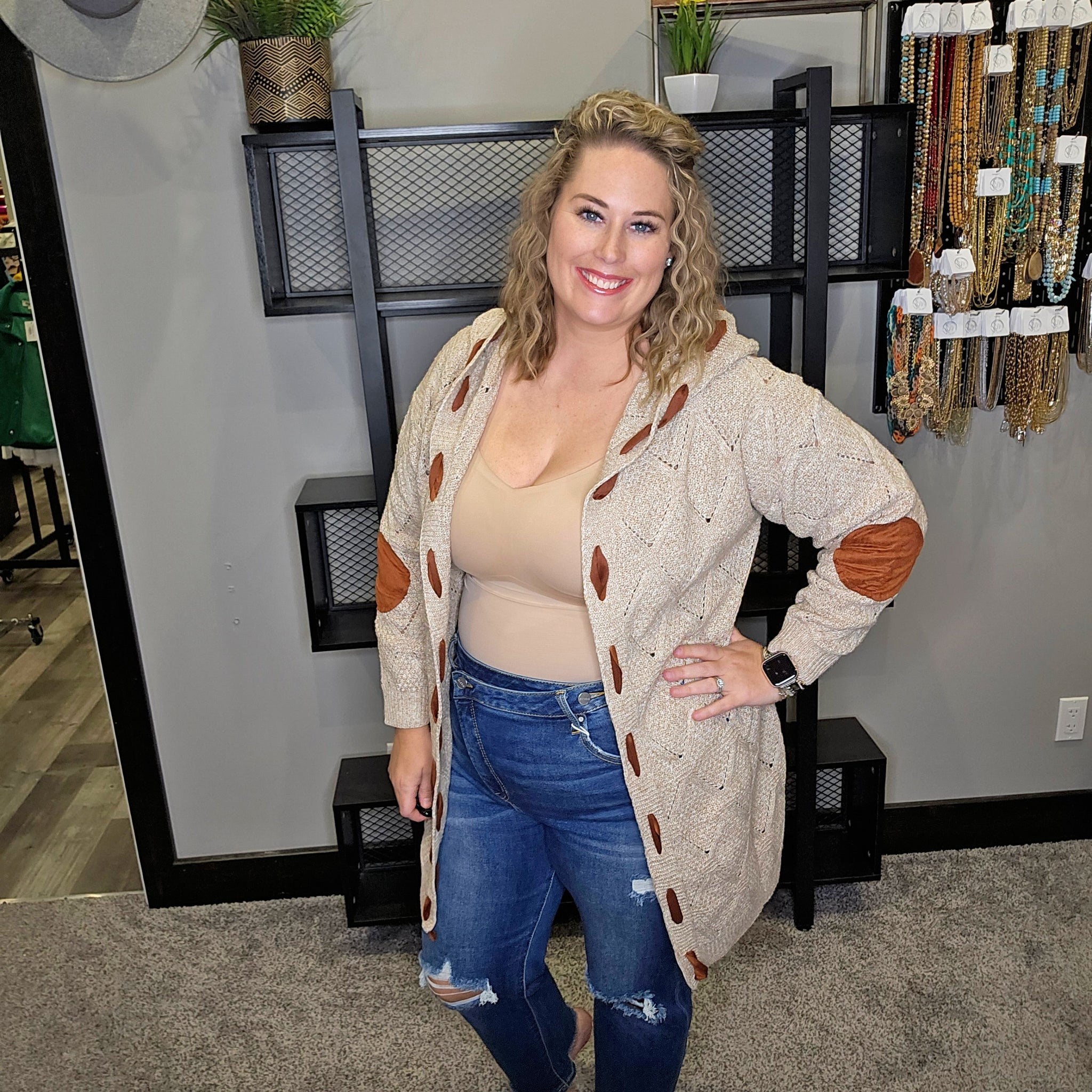 Learn As You Go Cable Knit Cardigan