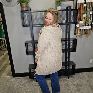 Learn As You Go Cable Knit Cardigan