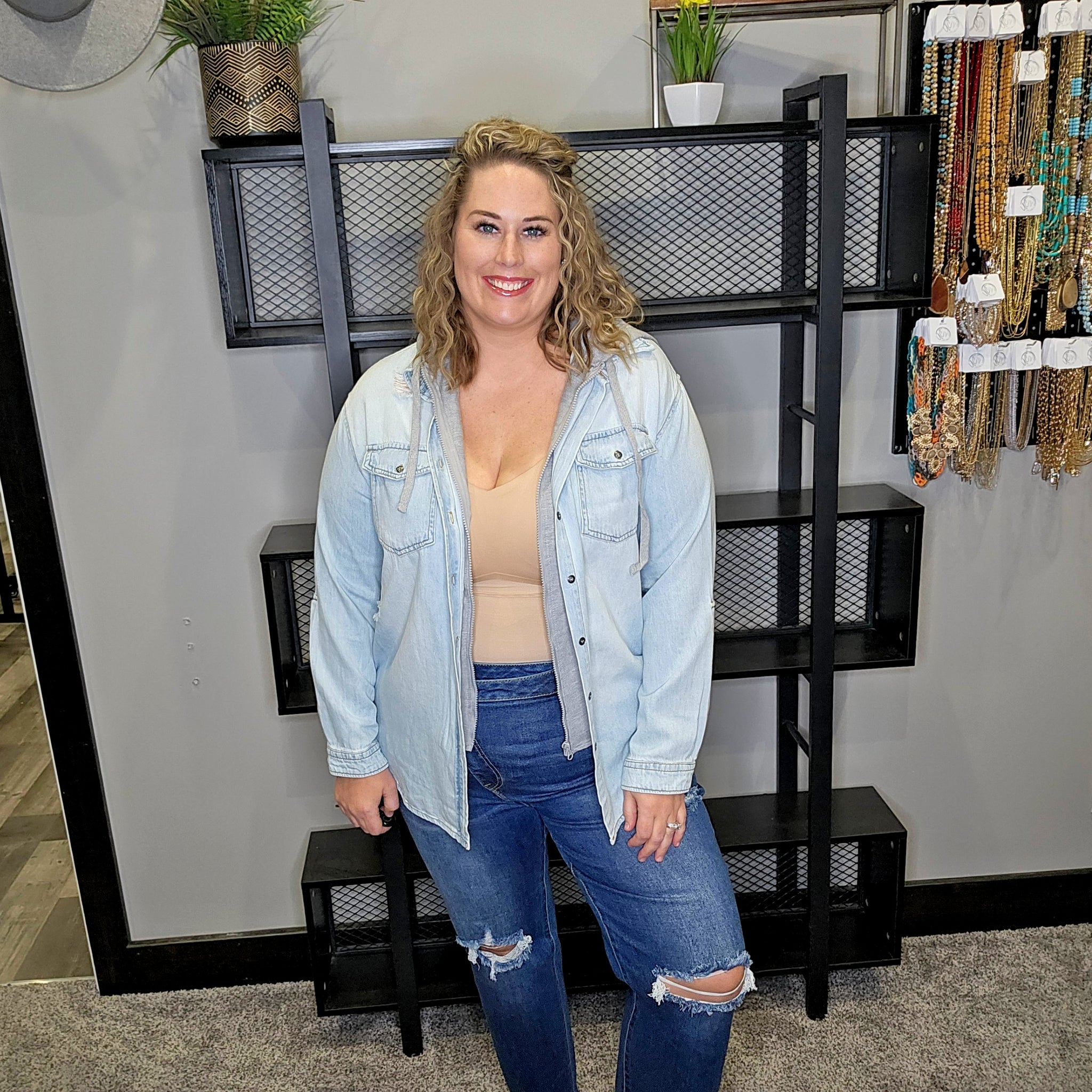 Life On The Go Denim Shacket