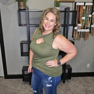 Play The Game Basic Tank - Olive