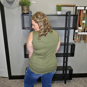 Play The Game Basic Tank - Olive